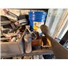 Image 3 : Metal Mesh Shelving Unit 77" x 24" x 72"H w/ Contents: Metal Doors, Hoses, Air Brake Canister, Diese