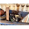 Image 4 : Metal Mesh Shelving Unit 77" x 24" x 72"H w/ Contents: Metal Doors, Hoses, Air Brake Canister, Diese