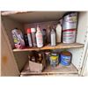 Image 10 : Metal 2-Door Cabinet 36" x 18" x 71"H w/ Misc Landscape Tools & Contents: Paint, Stop-Leak, etc
