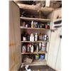 Image 7 : Metal 2-Door Cabinet 36" x 18" x 71"H w/ Misc Landscape Tools & Contents: Paint, Stop-Leak, etc