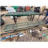 Image 4 : Green Metal Mesh Picnic Table w/ Attached Benches 72" x 30" x 31"H