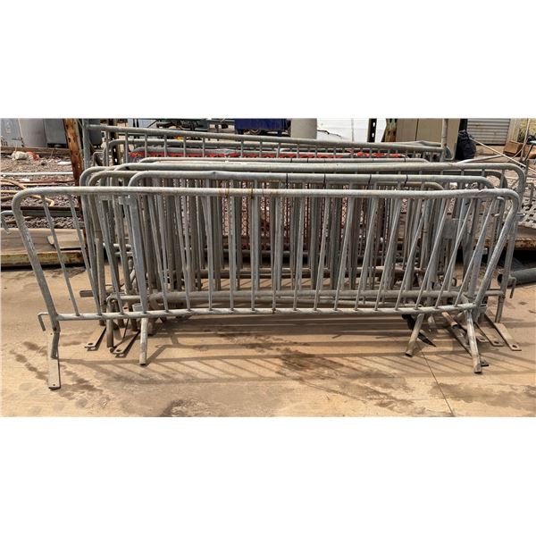 Multiple Crowd Control Steel Barriers, Misc Sizes