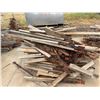Image 2 : Multiple Wooden Lengths w/ Metal Wall Braces or Turnbuckles, Misc Sizes