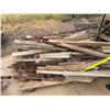 Image 3 : Multiple Wooden Lengths w/ Metal Wall Braces or Turnbuckles, Misc Sizes