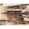 Image 6 : Multiple Wooden Lengths w/ Metal Wall Braces or Turnbuckles, Misc Sizes