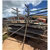 Image 1 : Metal Pipe Rack 113" x 62" x 108"H & Contents: Multiple Pipes, Misc Sizes
