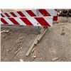 Image 2 : Multiple Metal "Road Closed" Barriers 120" x 2" x 61"H