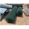 Image 2 : Qty 2 Rolls Green Chain Link Fencing 57" & 85"W