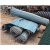 Image 1 : Multiple Rolls Blue Privacy-Slatted Chain Link Fencing 84"W
