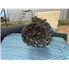 Image 3 : Multiple Rolls Blue Privacy-Slatted Chain Link Fencing 84"W