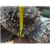 Image 7 : Multiple Rolls Blue Privacy-Slatted Chain Link Fencing 84"W