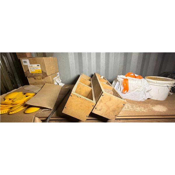 Multiple Yellow Circular Tactile Ground Surface Indicators, Flex-o-Line Pavement Tape, Lifelast Poly