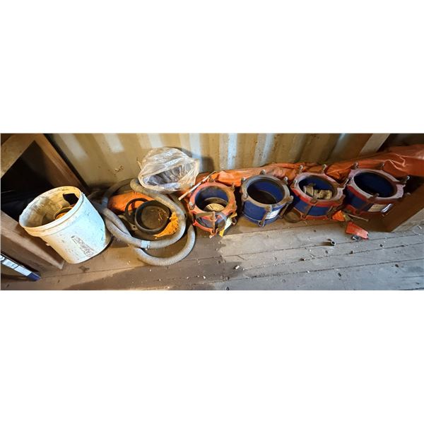 Multiple Smith-Blair Omni Cast Couplings, etc