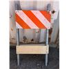 Image 1 : Qty Approx. 35 Construction Sawhorse Barricades