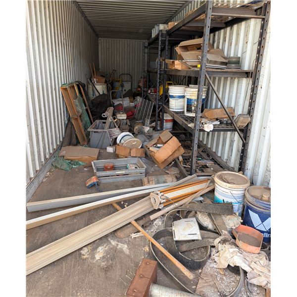 Contents of Container: Shelving  Units, Tools, Blower, Motor, Protective Foam, Spray Force Unit, Sea