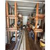 Image 1 : Contents of Container: Shelving  Units, Tools, Metal Tracks, Hardware, Brackets, Hoses, etc
