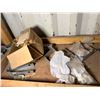 Image 21 : Contents of Container: Shelving  Units, Tools, Metal Tracks, Hardware, Brackets, Hoses, etc
