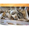 Image 25 : Contents of Container: Shelving  Units, Tools, Metal Tracks, Hardware, Brackets, Hoses, etc