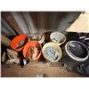 Image 6 : Contents of Container: Shelving  Units, Tools, Metal Tracks, Hardware, Brackets, Hoses, etc