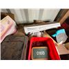 Image 9 : Contents of Container: Shelving  Units, Tools, Metal Tracks, Hardware, Brackets, Hoses, etc