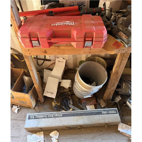 Milwaukee Sawzall Reciprocating Saw, Porter-Cable Hinge Butt Template Kit, Hardware, etc
