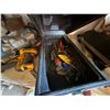 Image 7 : Contents of Shelf: Milwaukee Sawzall Reciprocating Saw, DeWalt Power Tools, Control Arms, Brake Roto
