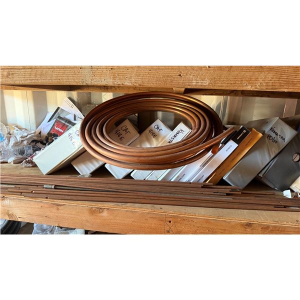 Copper Tubing, Straight Pipes, Threaded Rods, etc Misc Sizes