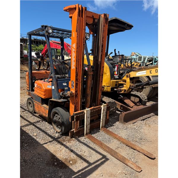 Toyota 20 Propane Forklift (Doesn't Run)
