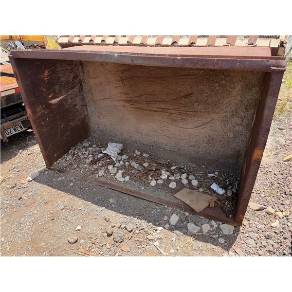 Metal Bin 76" x 35" x 46"H