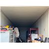 Image 13 : White 40' Shipping Container (contents not included) - pickup the week after auction ends