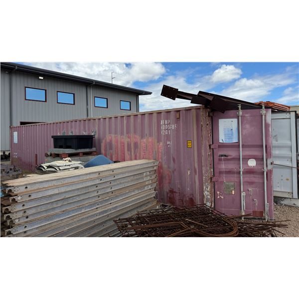 Red 40' Shipping Container (contents not included) - pickup the week after the auction ends
