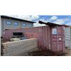 Image 1 : Red 40' Shipping Container (contents not included) - pickup the week after the auction ends