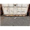 Image 11 : White 40' Shipping Container w/ Reinforced Roof & Roll-Up Door (contents not included)