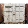 Image 12 : White 40' Shipping Container w/ Reinforced Roof & Roll-Up Door (contents not included)
