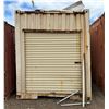 Image 1 : White 40' Shipping Container w/ Reinforced Roof & Roll-Up Door (contents not included)
