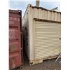 Image 4 : White 40' Shipping Container w/ Reinforced Roof & Roll-Up Door (contents not included)