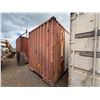 Image 10 : Red 40' Shipping Container w/ Side Door (contents not included) - pickup the following week