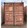 Image 1 : Red 40' Shipping Container w/ Side Door (contents not included) - pickup the following week