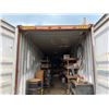 Image 22 : Red 40' Shipping Container w/ Side Door (contents not included) - pickup the following week