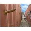Image 4 : Red 40' Shipping Container w/ Side Door (contents not included) - pickup the following week