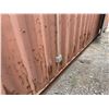 Image 5 : Red 40' Shipping Container w/ Side Door (contents not included) - pickup the following week