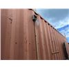 Image 6 : Red 40' Shipping Container w/ Side Door (contents not included) - pickup the following week