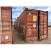 Image 2 : Red 40' Shipping Container (contents not included) - pickup the week after auction ends