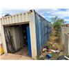 Image 4 : White 40' Shipping Container w/ Roll-Up Door (contents not included) - pickup the following week