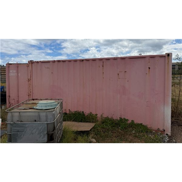 Red 20' Shipping Container (contents not included) - pickup the week after auction ends