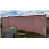Image 1 : Red 20' Shipping Container (contents not included) - pickup the week after auction ends