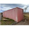 Image 2 : Red 20' Shipping Container (contents not included) - pickup the week after auction ends