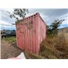 Image 4 : Red 20' Shipping Container (contents not included) - pickup the week after auction ends