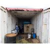 Image 9 : Red 20' Shipping Container (contents not included) - pickup the week after auction ends