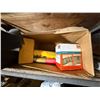 Image 3 : Contents of Shelf: Simpson StrongTie, Hilti FD-One Max Sealant, Mirror, Clamps, Hardware, etc